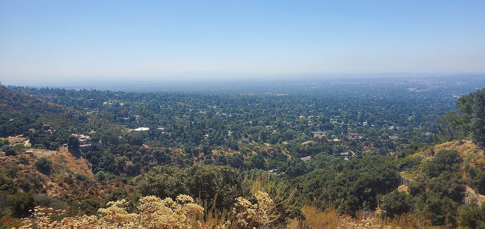 View of Altadena from Sunset Ridge Picnic Area